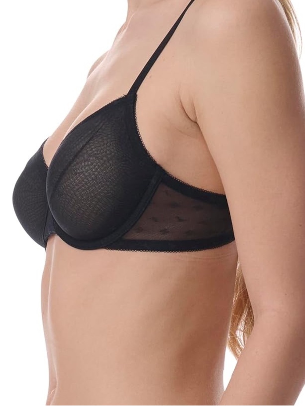 Brand new Tommy Hilfiger Black Underwire Sheer Mesh Bra - Women Intimates